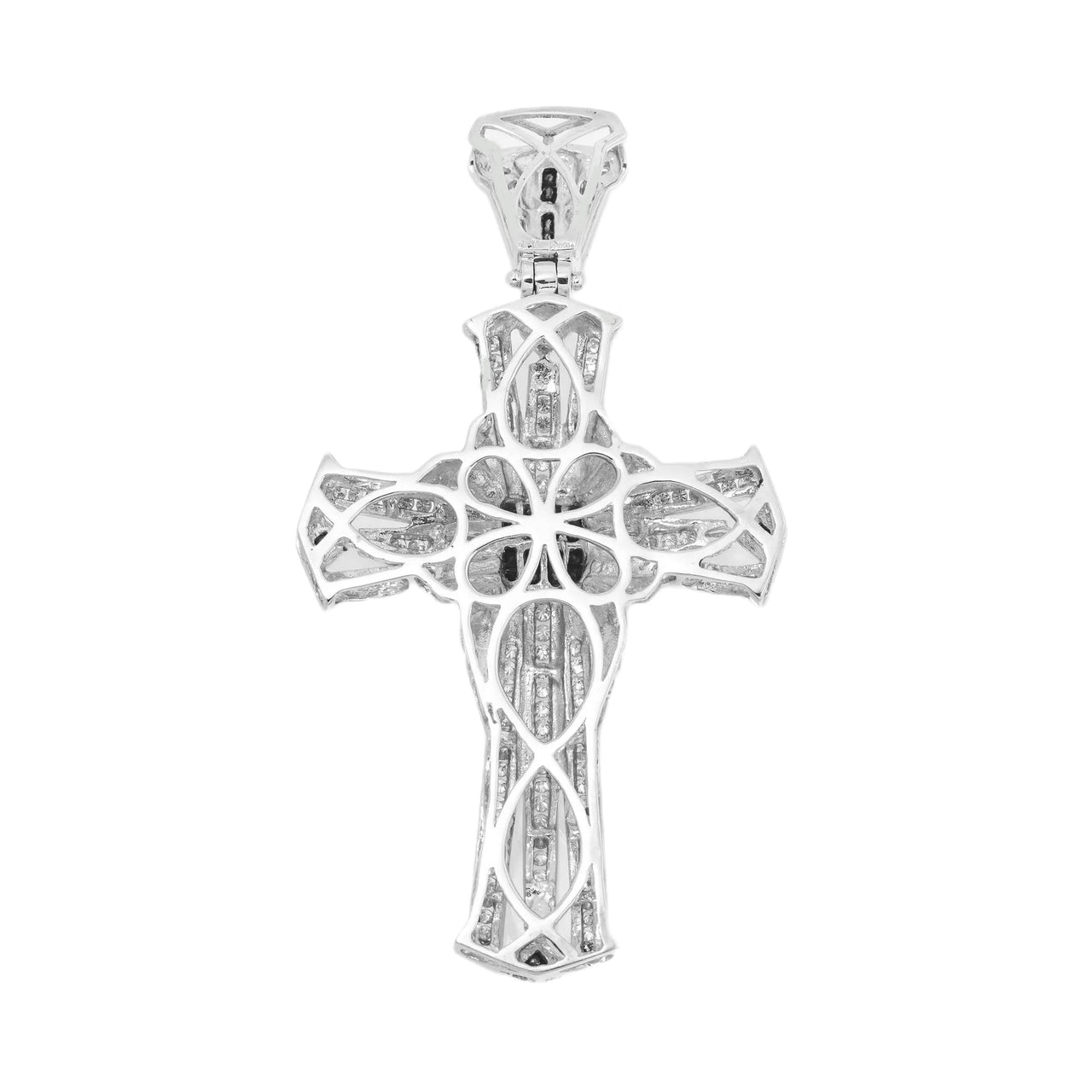 14k Diamond Cross Black 2.75ctw