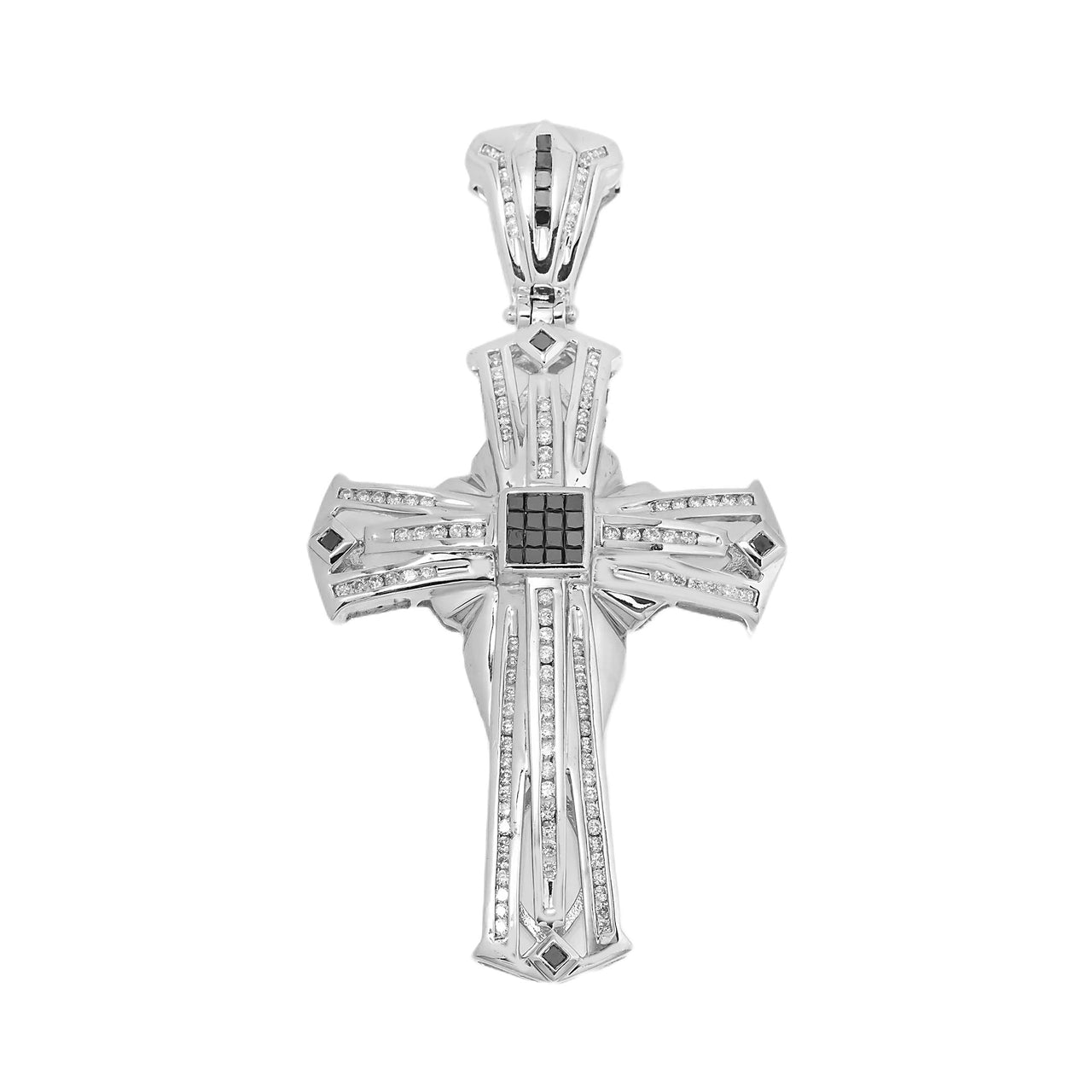 14k Diamond Cross Black 2.75ctw