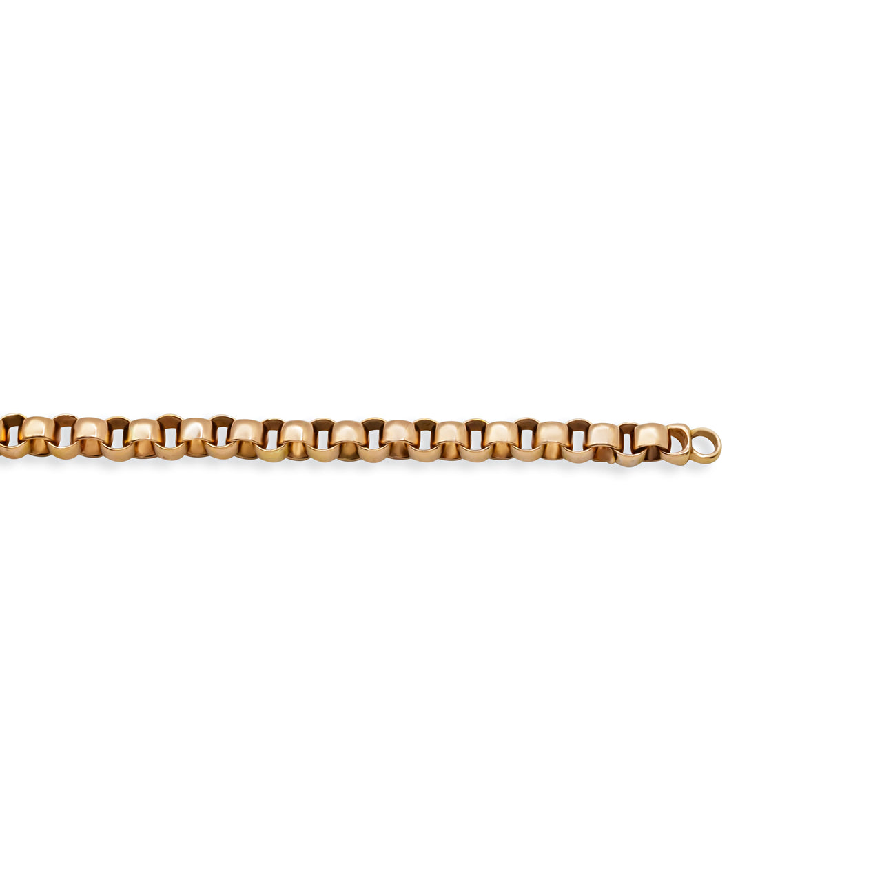 14K Rose Gold Mens Cable Link Chain 6MM