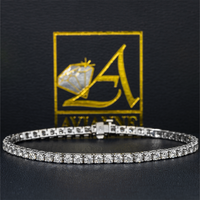 Thumbnail for 14k white gold lab diamond tennis bracelet