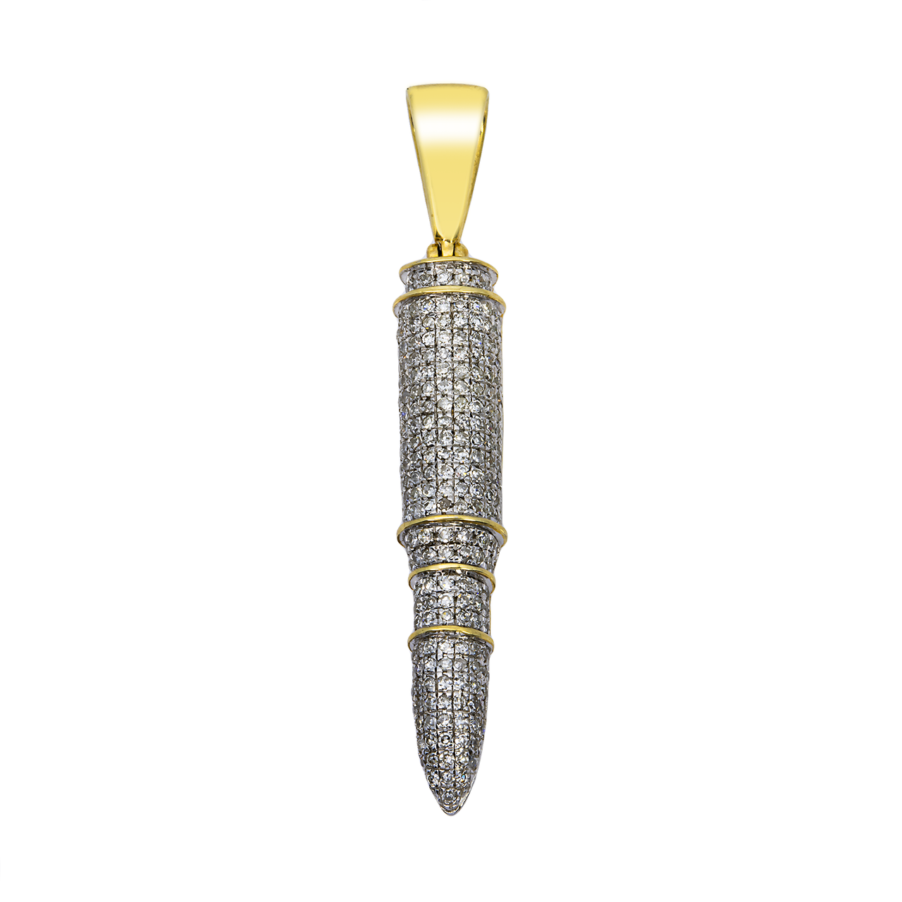 14k yellow gold Bullet Pendant