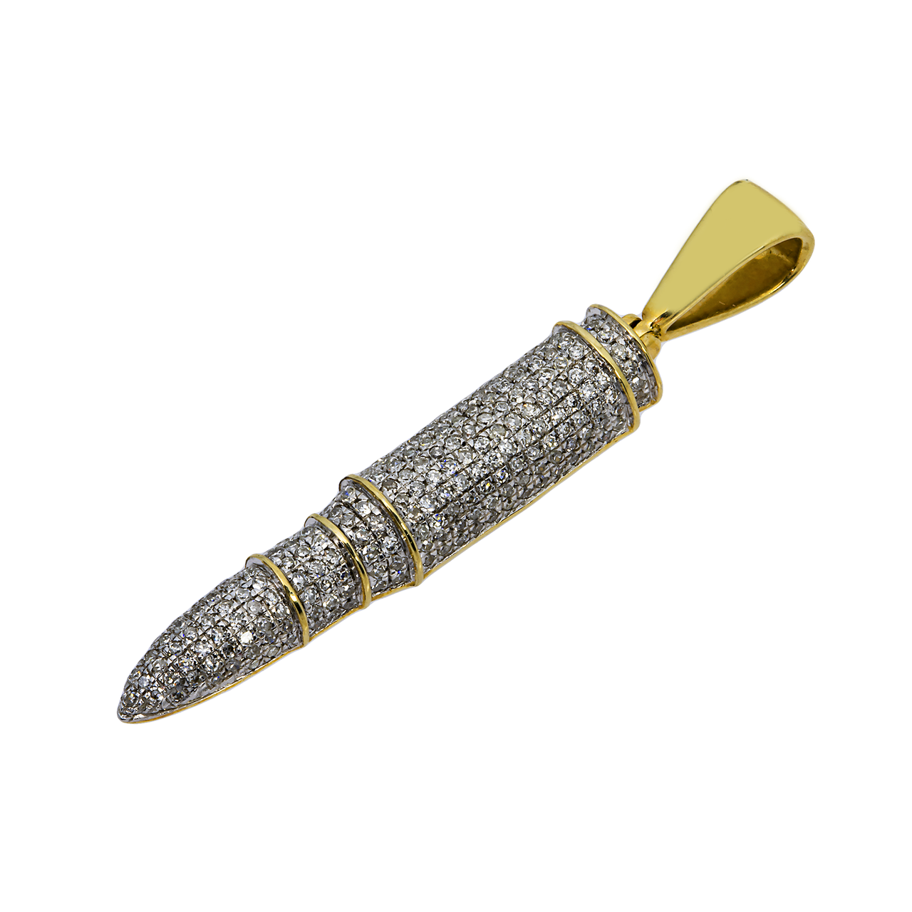 14k yellow gold Bullet Pendant