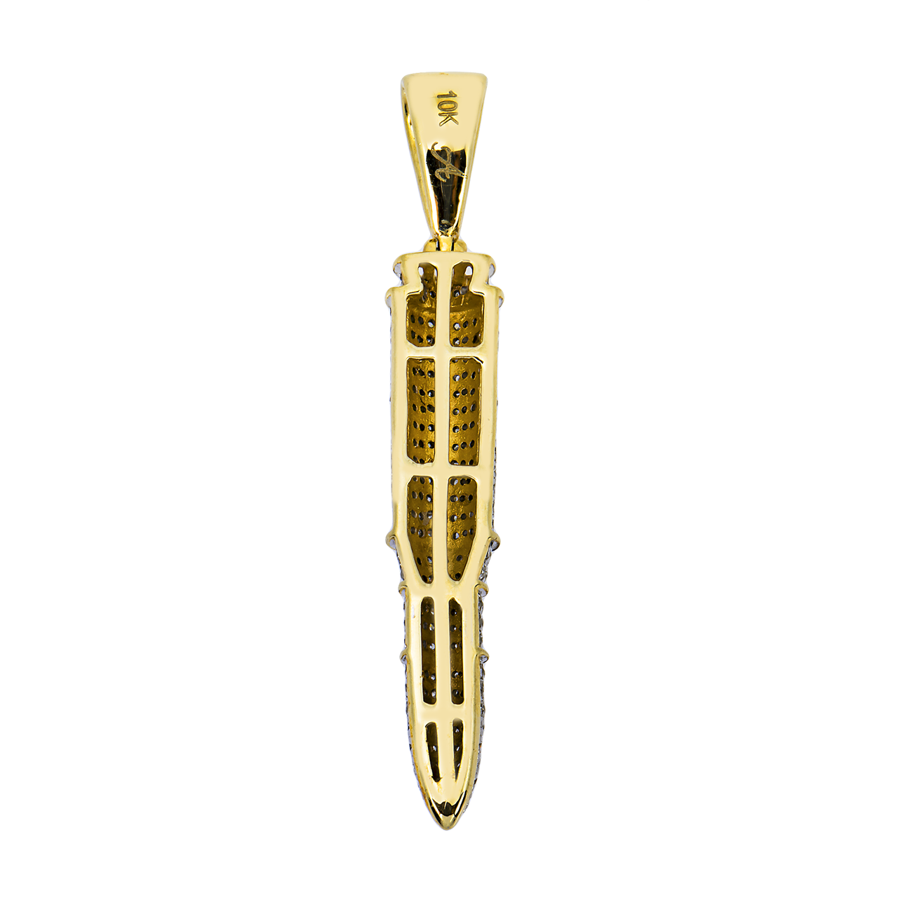 14k yellow gold Bullet Pendant