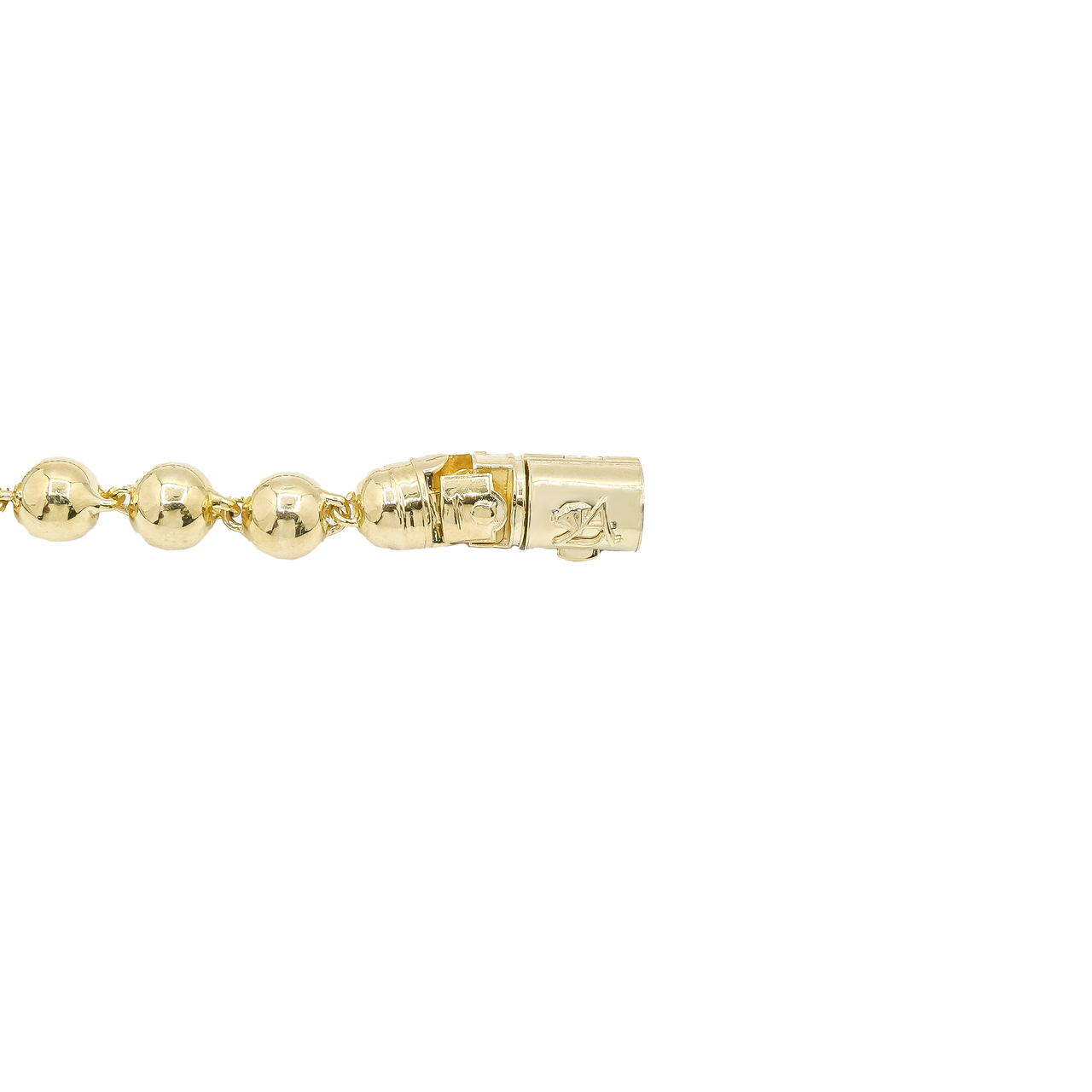 14k Yellow Gold Solid Ball Bead Chain 6.5mm 23in