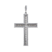 Thumbnail for 14k White Gold Diamond Cross 2.76 Ctw