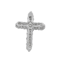 Thumbnail for 14k White Gold Lab Diamond Cross Pendant 0.95 ctw