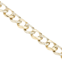 Thumbnail for 14k Two Tone Diamond Cuban Bracelet 0.82 ctw