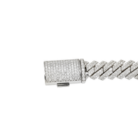 Thumbnail for 14k White Gold Lab Diamond Cuban Chain 8.5mm 8.49 ctw