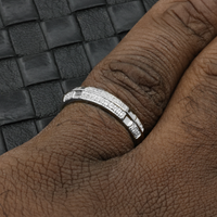 Thumbnail for 10k White Gold Diamond Ring 0.09 ctw