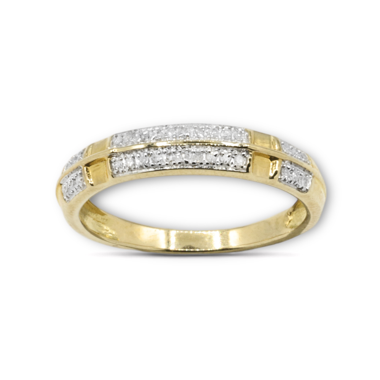 10k Yellow Gold Diamond Ring 0.09 ctw