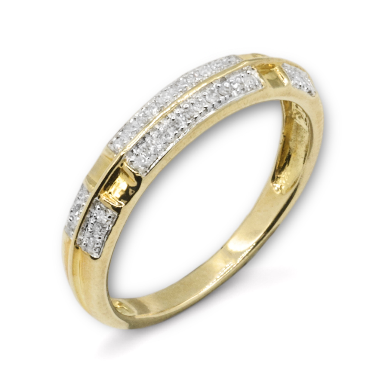 10k Yellow Gold Diamond Ring 0.09 ctw