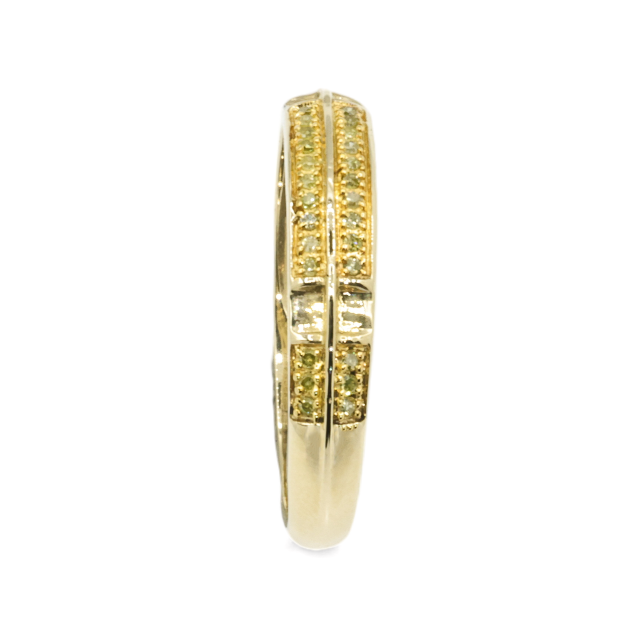 10k Yellow Gold  Yellow Diamond Ring 0.09 ctw