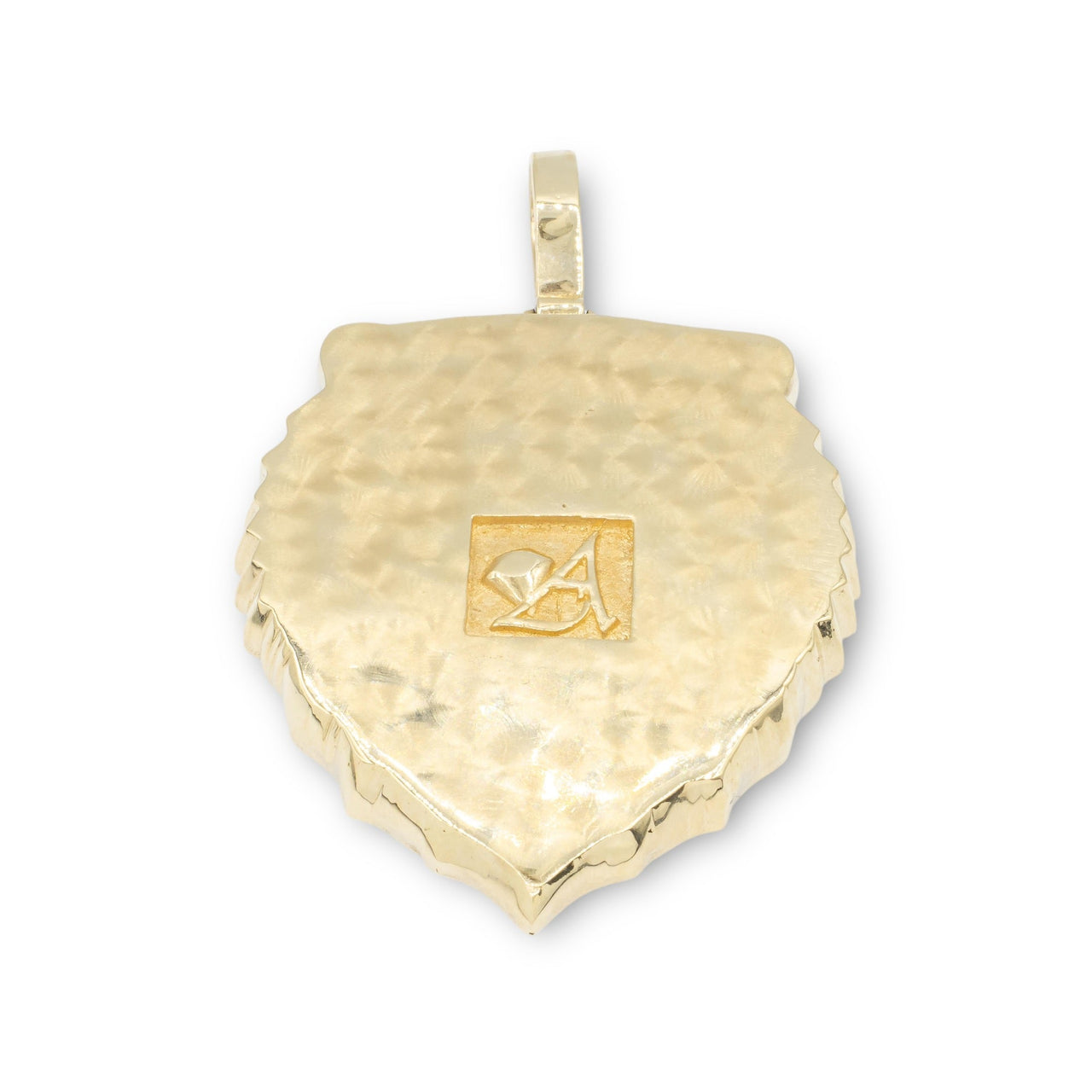 14k Yellow Gold Diamond Tiger Pendant 4 Ctw