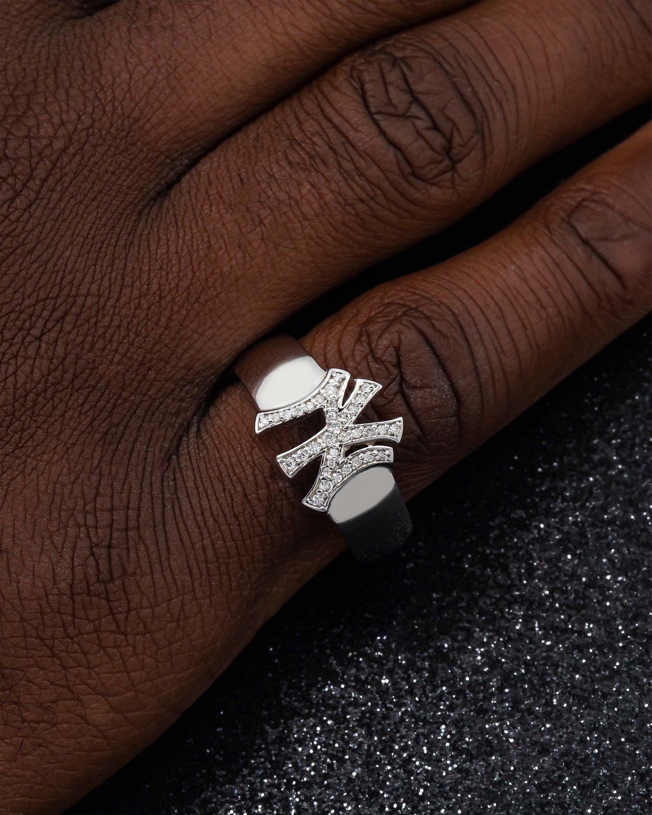 Asymmetrical Midcentury Retro Ring with Pear Shaped Diamond – A.J. Martin