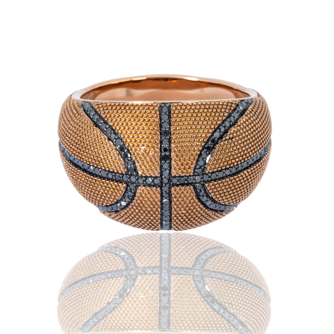 Pure .925 Silver Basketball Ring