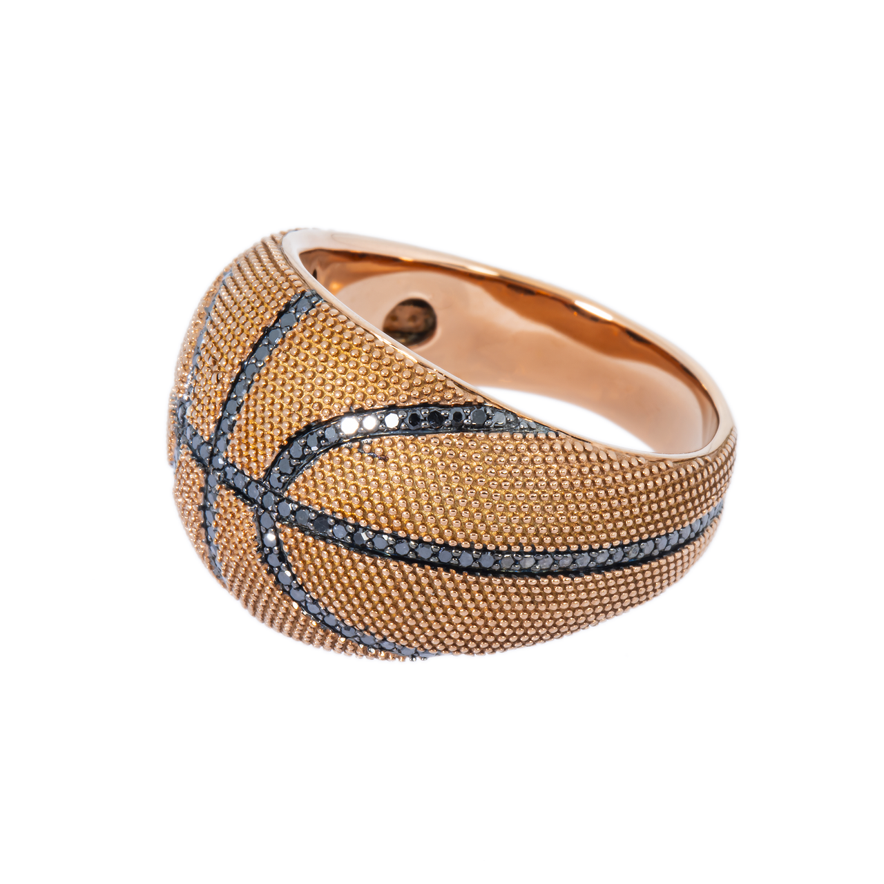 Pure .925 Silver Basketball Ring