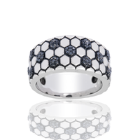 Thumbnail for Pure .925 Sterling Silver Soccer Ball Band