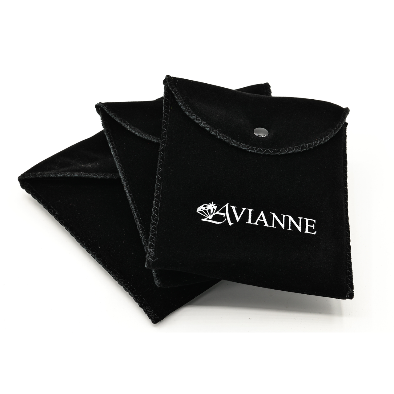 Black Avianne & Co. 3 Jewelry Travel Pouch