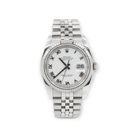 Thumbnail for Rolex Datejust 36 Stainless Steel Jubilee White Dial Watch 116234