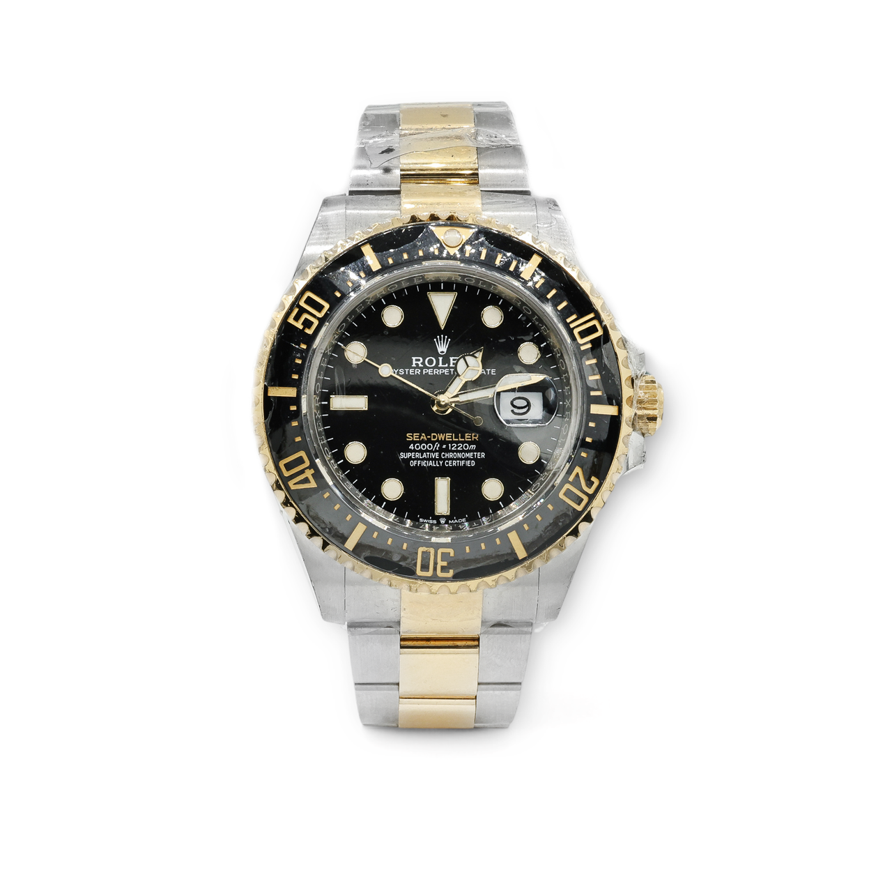 Rolex Sea-Dweller Stainless Steel and Yellow Gold Black Dial Watch 126603