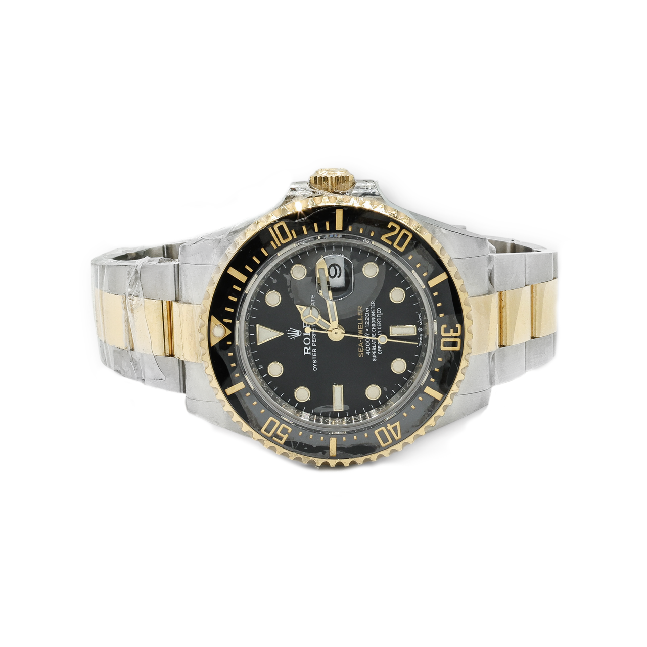 Rolex Sea-Dweller Stainless Steel and Yellow Gold Black Dial Watch 126603