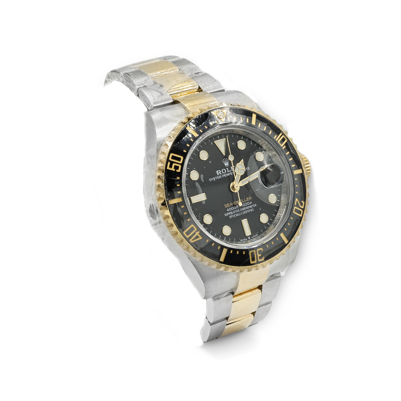 Rolex Sea-Dweller Stainless Steel and Yellow Gold Black Dial Watch 126603