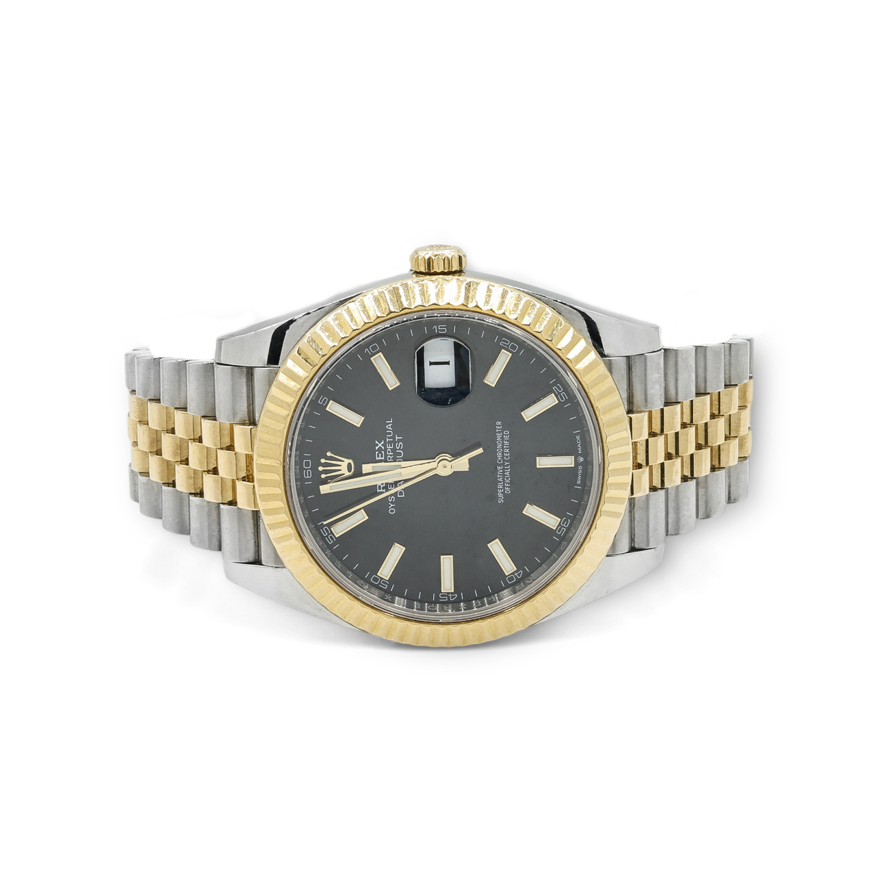 Rolex Sky-Dweller 336933 18K Yellow Gold Stainless Steel Black Dial