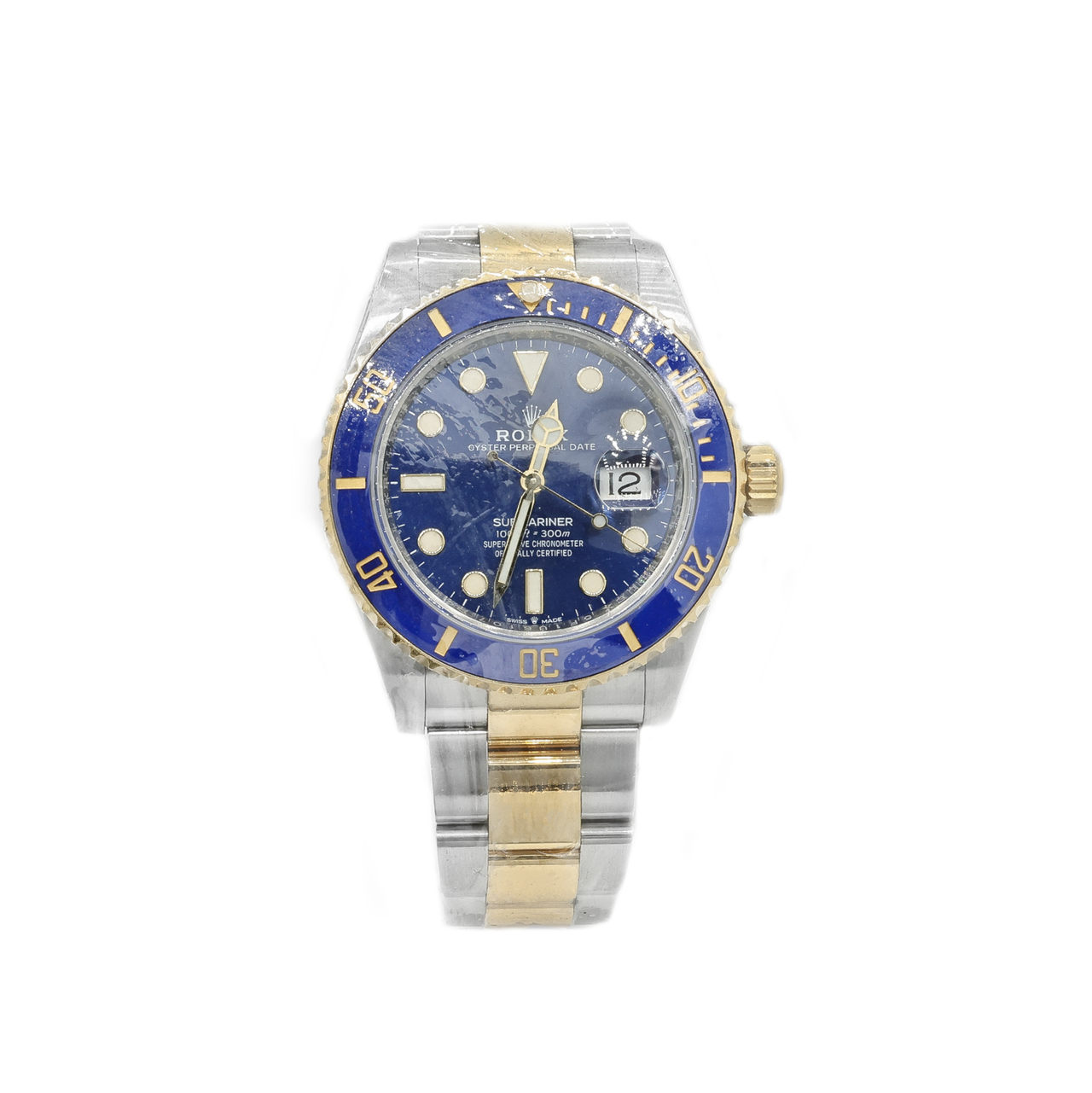 Rolex Submariner Stainless Steel and Yellow Gold Blue Index Dial Watch 126613LB