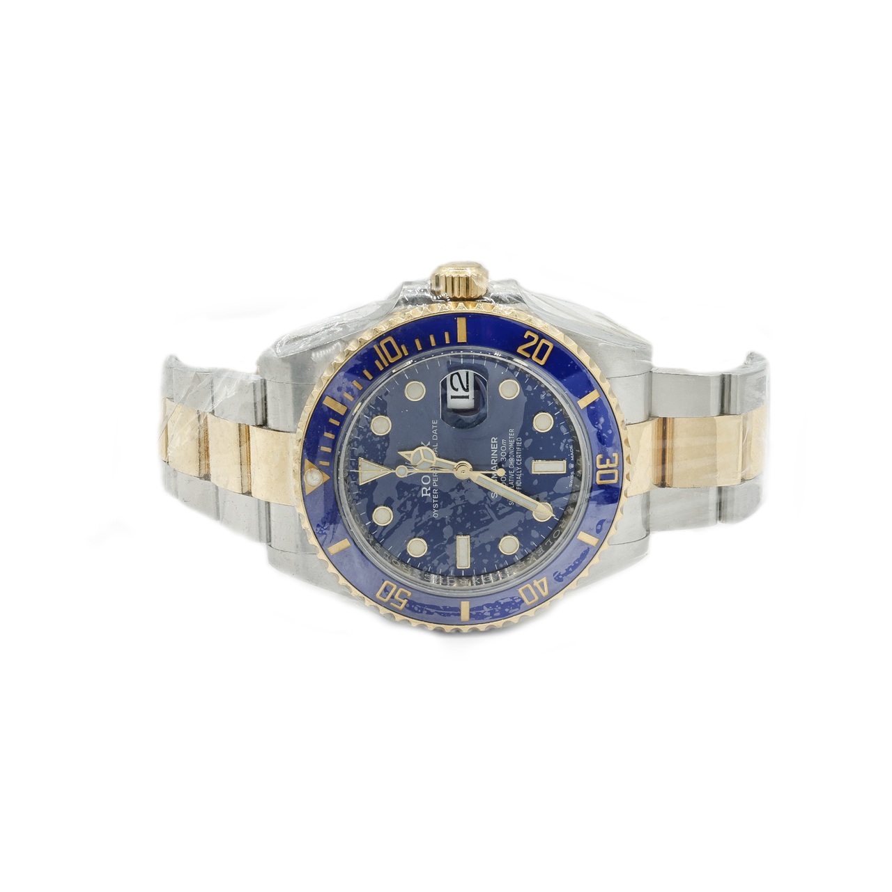 Rolex Submariner Stainless Steel and Yellow Gold Blue Index Dial Watch 126613LB