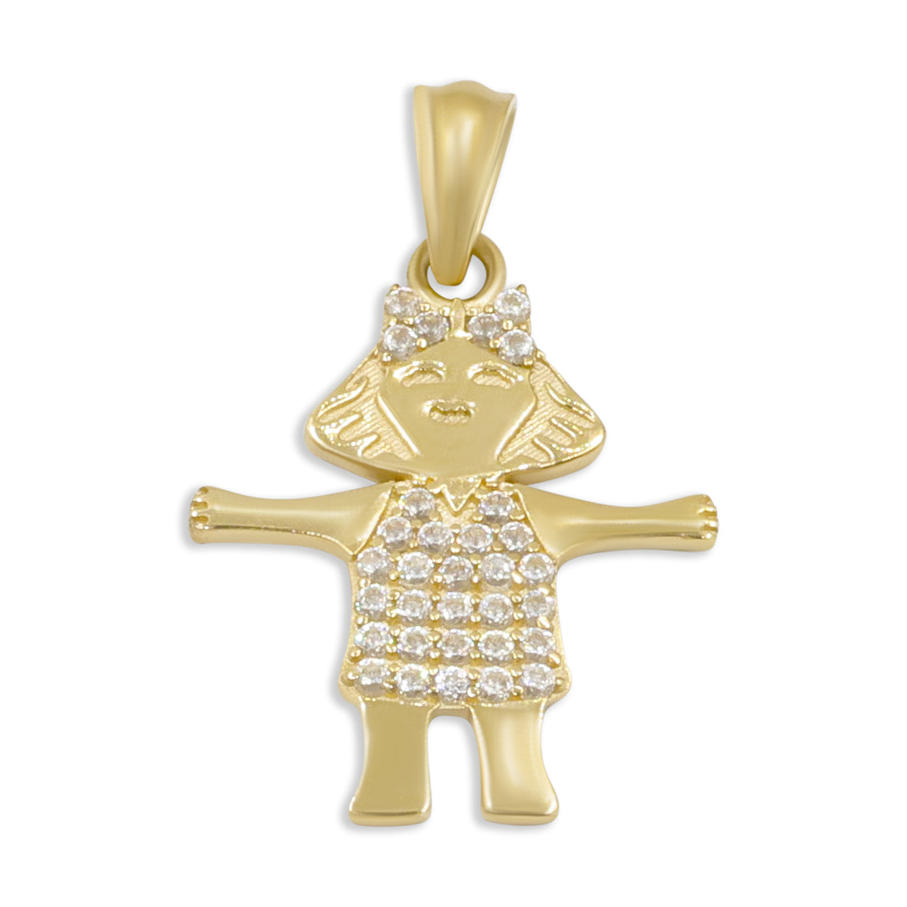 10k Girl figure Pendant