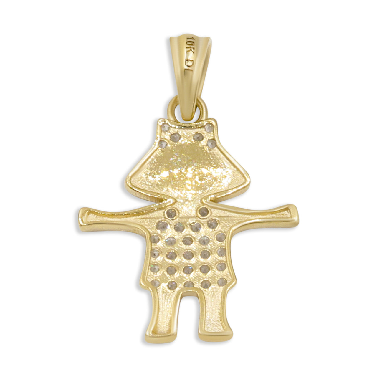 10k Girl figure Pendant