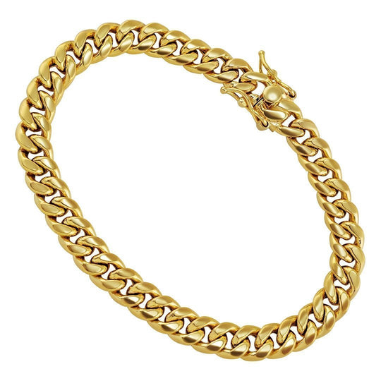 7.5mm Triple Rope Chain Bracelet in 14K Gold - 8