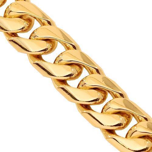 Gold Cuban Link Bracelet (7mm) - If & Co. 14K White Gold / 7.5 inch