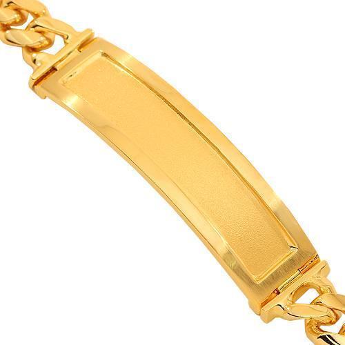 14k Yellow Gold I.D. Bracelet~ No Monogram - Ruby Lane
