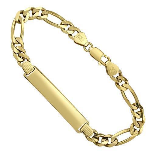 14K Yellow Gold Mens ID Bracelet – Avianne Jewelers
