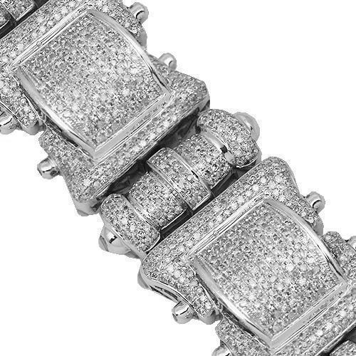 Amazon.com: Diamond Solid 10k Yellow Gold Large Men's Link Bracelet 2-1/4  Ctw. Big (2.24 Ctw.): Clothing, Shoes & Jewelry
