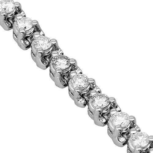 10k White Gold 1.00ct TW Diamond Tennis Bracelet 7 Inch Men Unisex | eBay