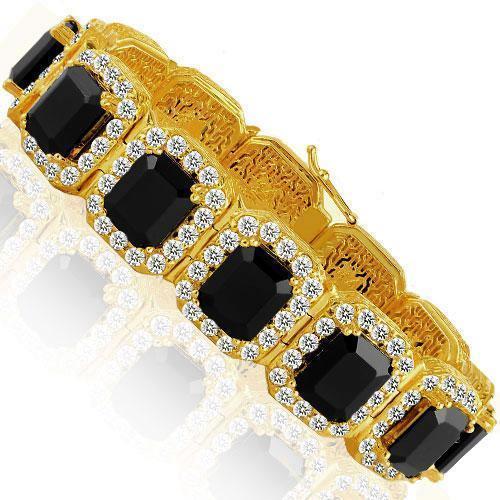 Men's 1 CT. T.W. Diamond Double Row 14K Two-Tone Gold Bracelet | Zales  Outlet