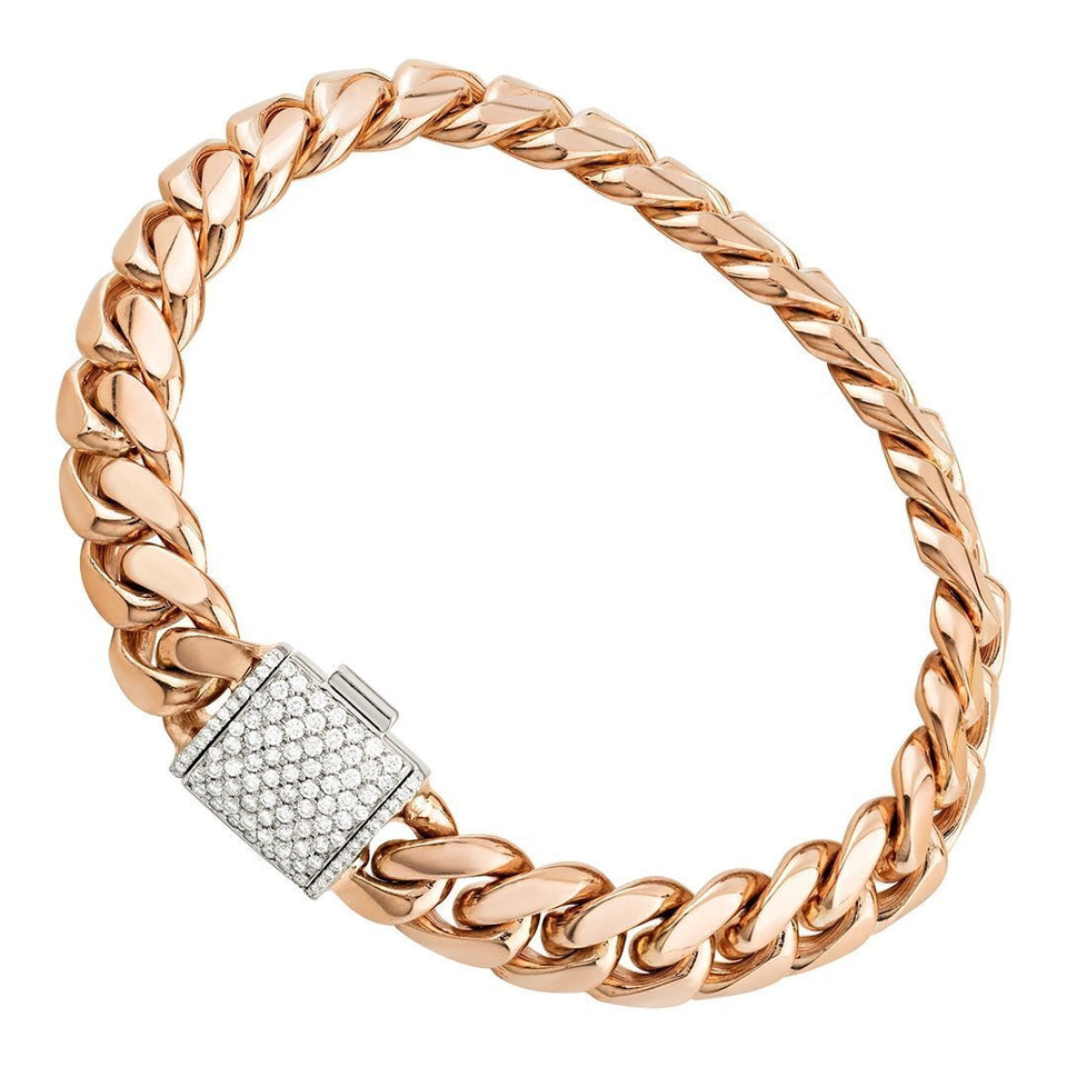 Diamond Two Tone Avianne Lock Link Chain 54.21 Ctw – Avianne Jewelers