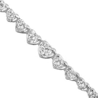 Thumbnail for 14K White Solid Gold Womens Diamond Necklace 4.90 Ctw