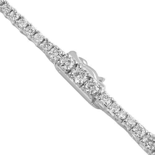 14K White Solid Gold Womens Diamond Necklace 3.50 Ctw – Avianne Jewelers