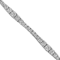 Thumbnail for 14K White Solid Gold Womens Diamond Necklace 8.00 Ctw