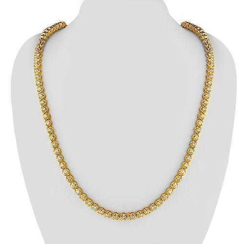 NIV'S BLING - 5mm Lab Diamond Tennis Chain for Men and Women | 18k Gold  Plated 1 Row Cubic Zirconia Hip Hop Jewelry Necklace | Amazon.com