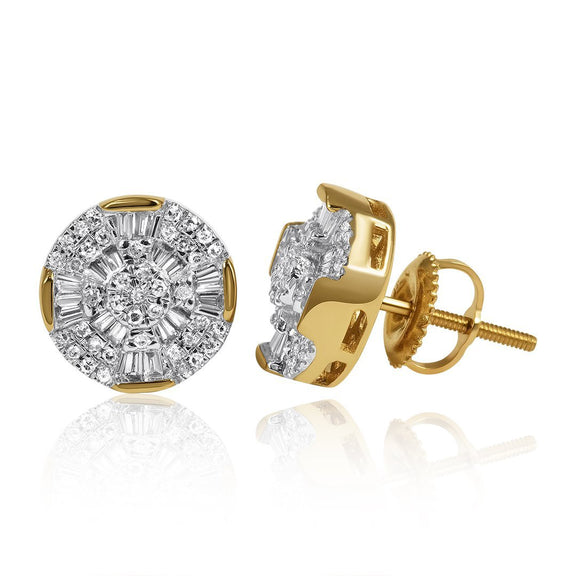 Mens Gold Diamond Earrings - Diamond Earrings For Men - Avianne & Co ...