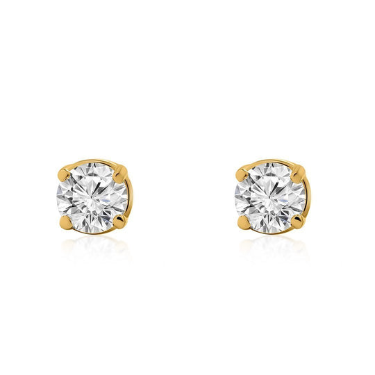 Drops: Pear Shaped Diamond Stud Earrings | Ken & Dana Design