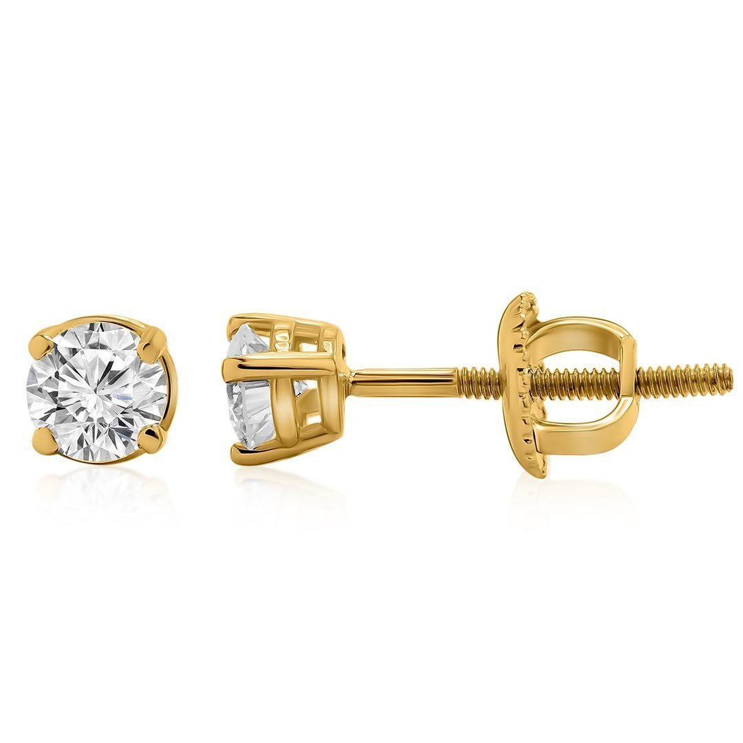 Buy quality 22 carat gold stylish diamonds ladies earrings RH-LE616 in  Ahmedabad