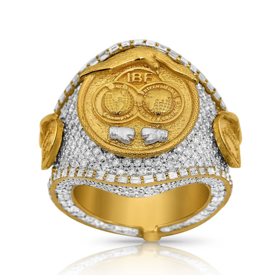 14k Yellow Gold Diamond Championship Belt Ring 10.45 Ctw – Avianne Jewelers