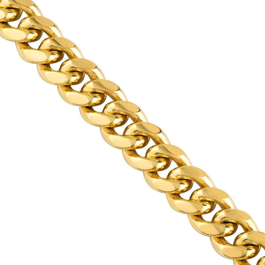10k Yellow Gold Solid Cuban Link Chain 8.5 mm – Avianne Jewelers
