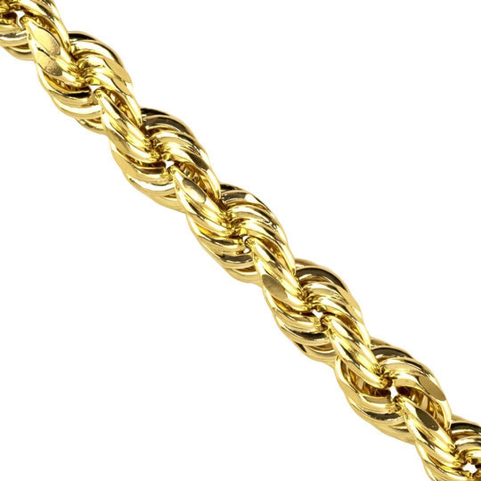 10k Yellow Gold Hollow Rope Chain 5.5 mm – Avianne Jewelers