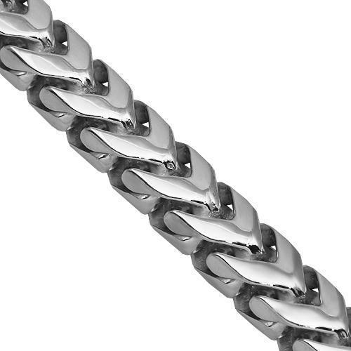 14k White Gold Mens Solid Franco Chain 6 mm – Avianne Jewelers